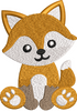 Fox Baby Embroidery Design