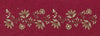 Floral Border Gray Embroidery Design