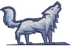 Wolf Embroidery Design