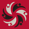 Interlocking Lunar Whirlwind Embroidery Design