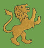 Golden Lion Embroidery Design