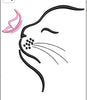 Cat Face Embroidery Design