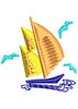 Sailboat Embroidery Design