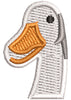 Duck Head Embroidery Design