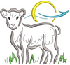 Goat Embroidery Design