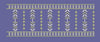 Vertical Leaf Stripe Border Embroidery Design