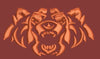 Maroon Grizzly Roar Embroidery Design