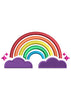 Rainy Rainbow Embroidery Design
