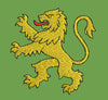 Lion Yellow Colour Embroidery Design