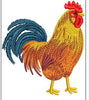 Cock Embroidery Design