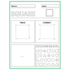 Tracing Shapes Trace Connect Draw Worksheets