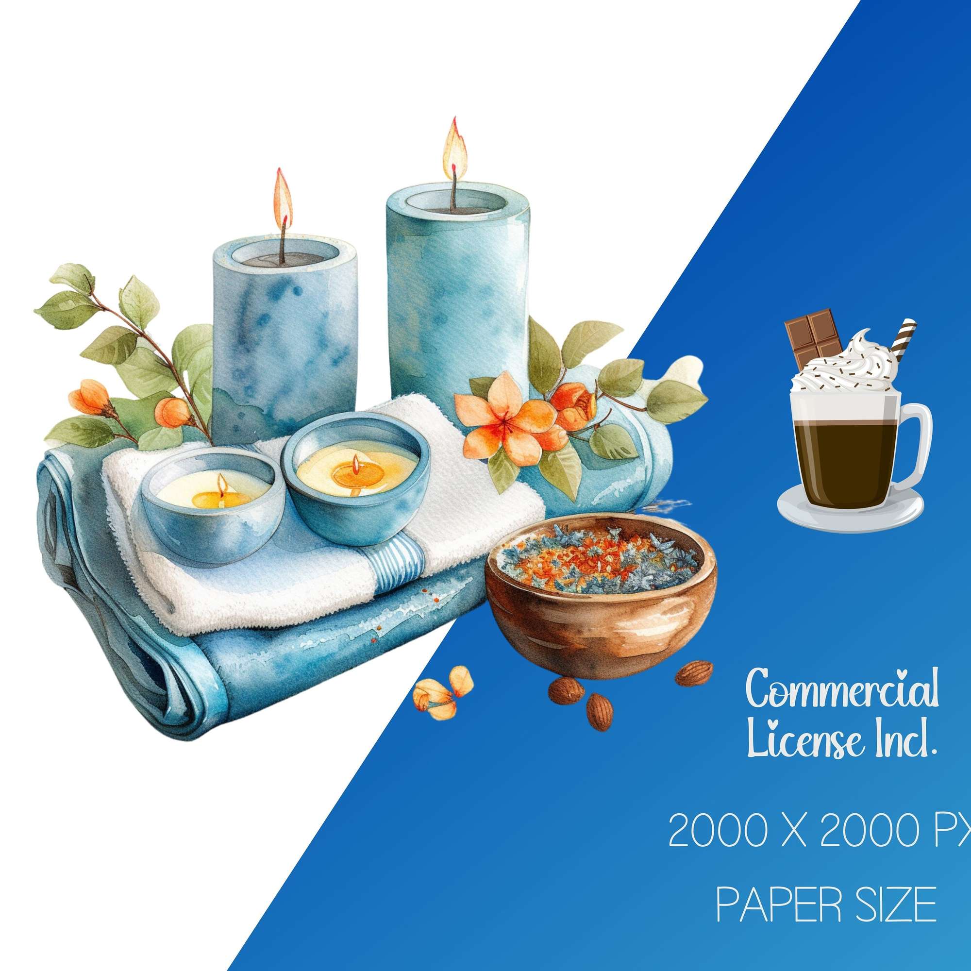 Cozy Home Winter Blue Clipart - CraftNest - Digital Crafting and Art