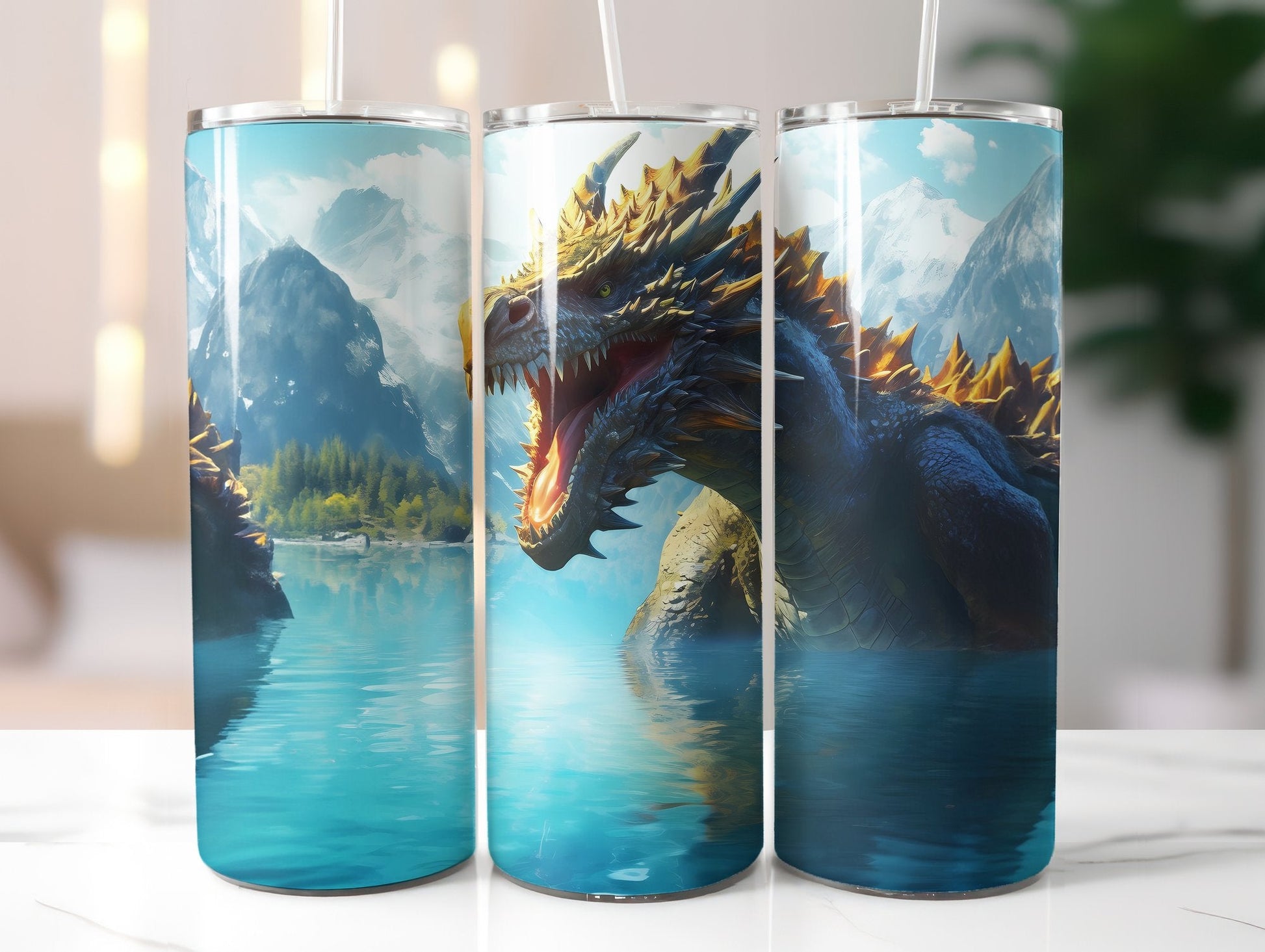 Ulta-Realistic Dragon Tumbler Wrap - CraftNest