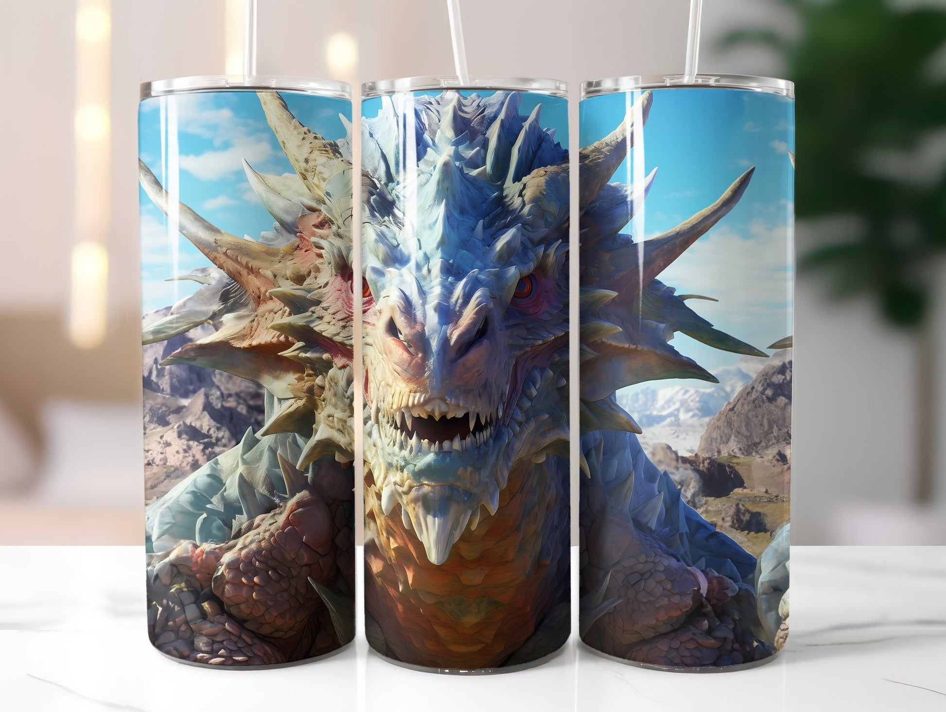 Ulta-Realistic Dragon Tumbler Wrap - CraftNest