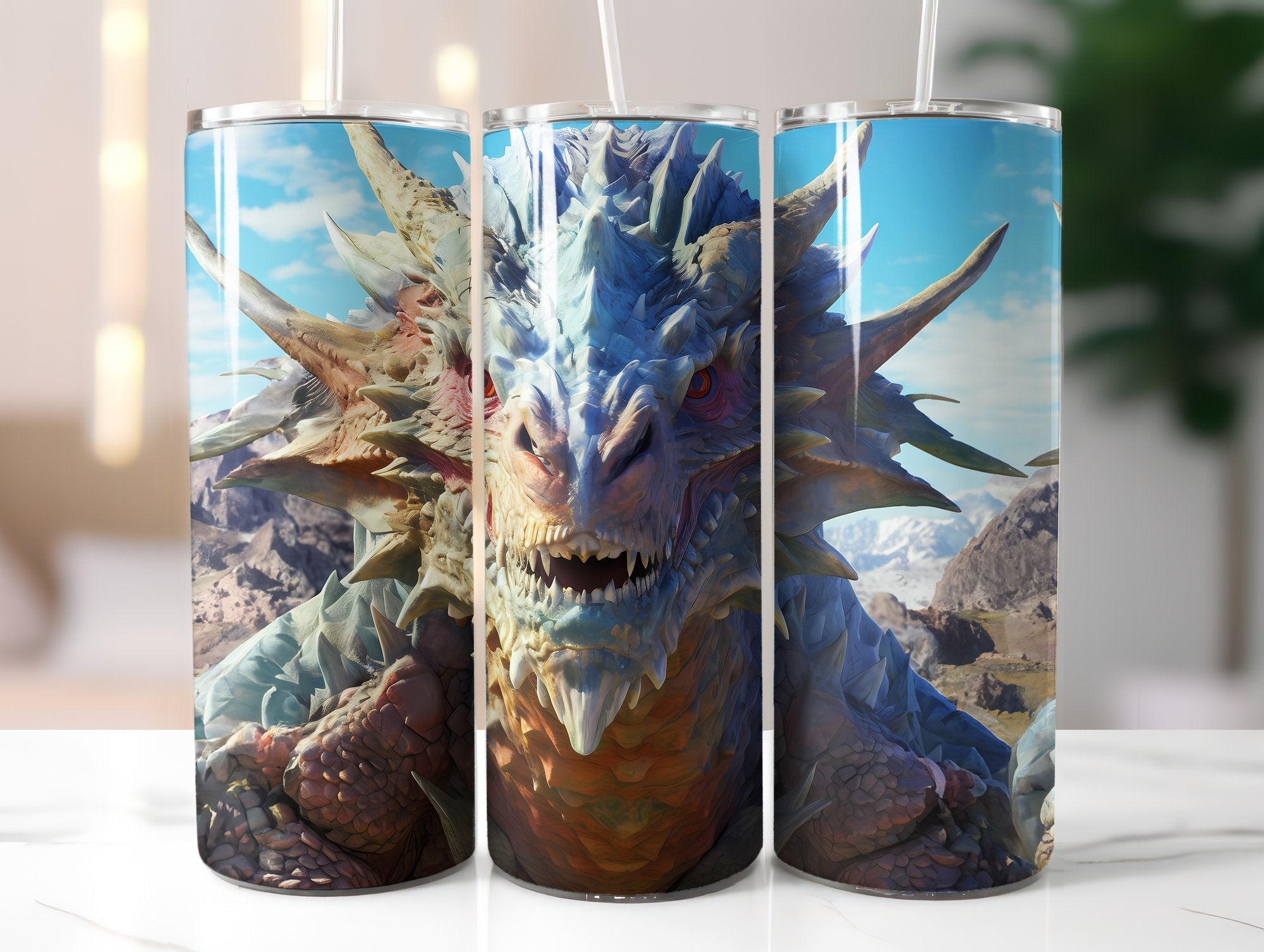 Ulta-Realistic Dragon Tumbler Wrap - CraftNest