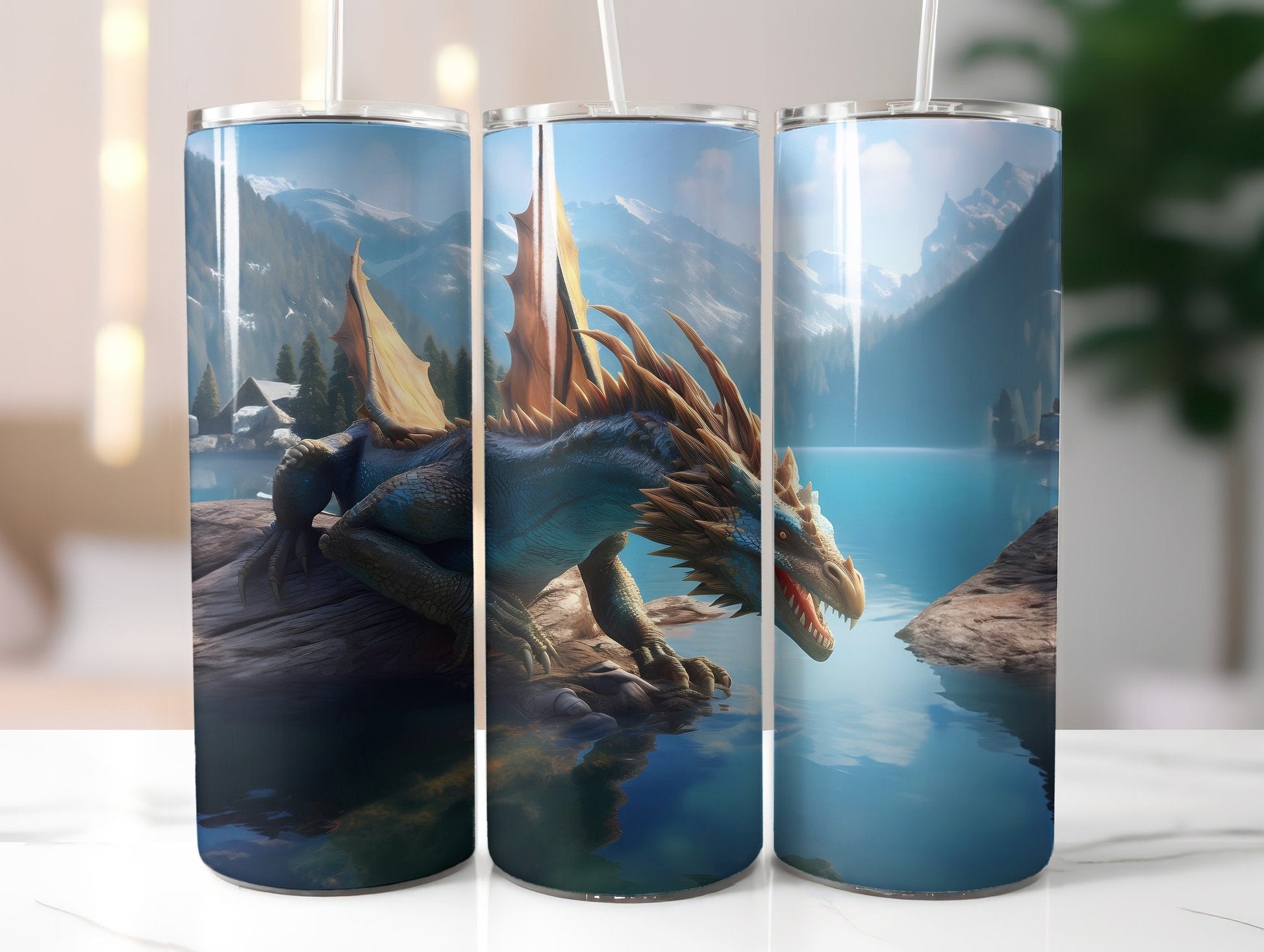 Ulta-Realistic Dragon Tumbler Wrap - CraftNest