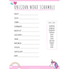 Unicorn Games Activity Pack