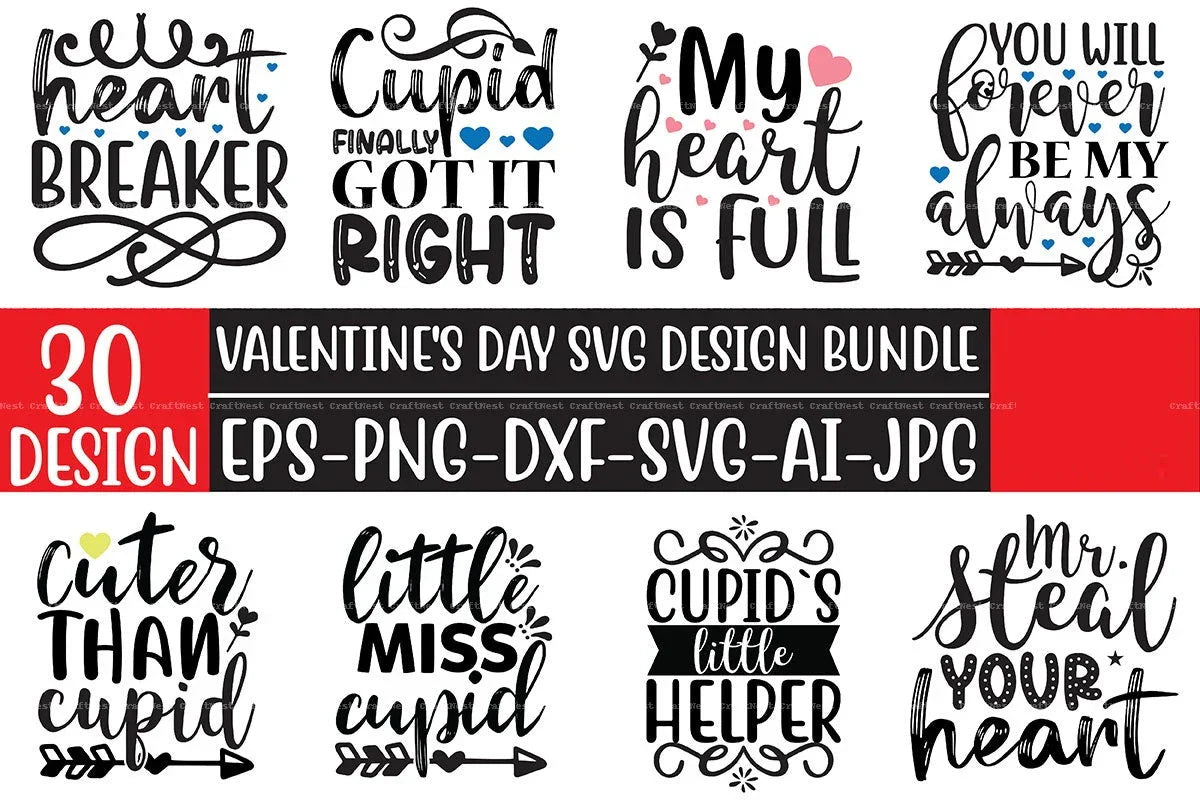 Valentine's Day SVG Bundle