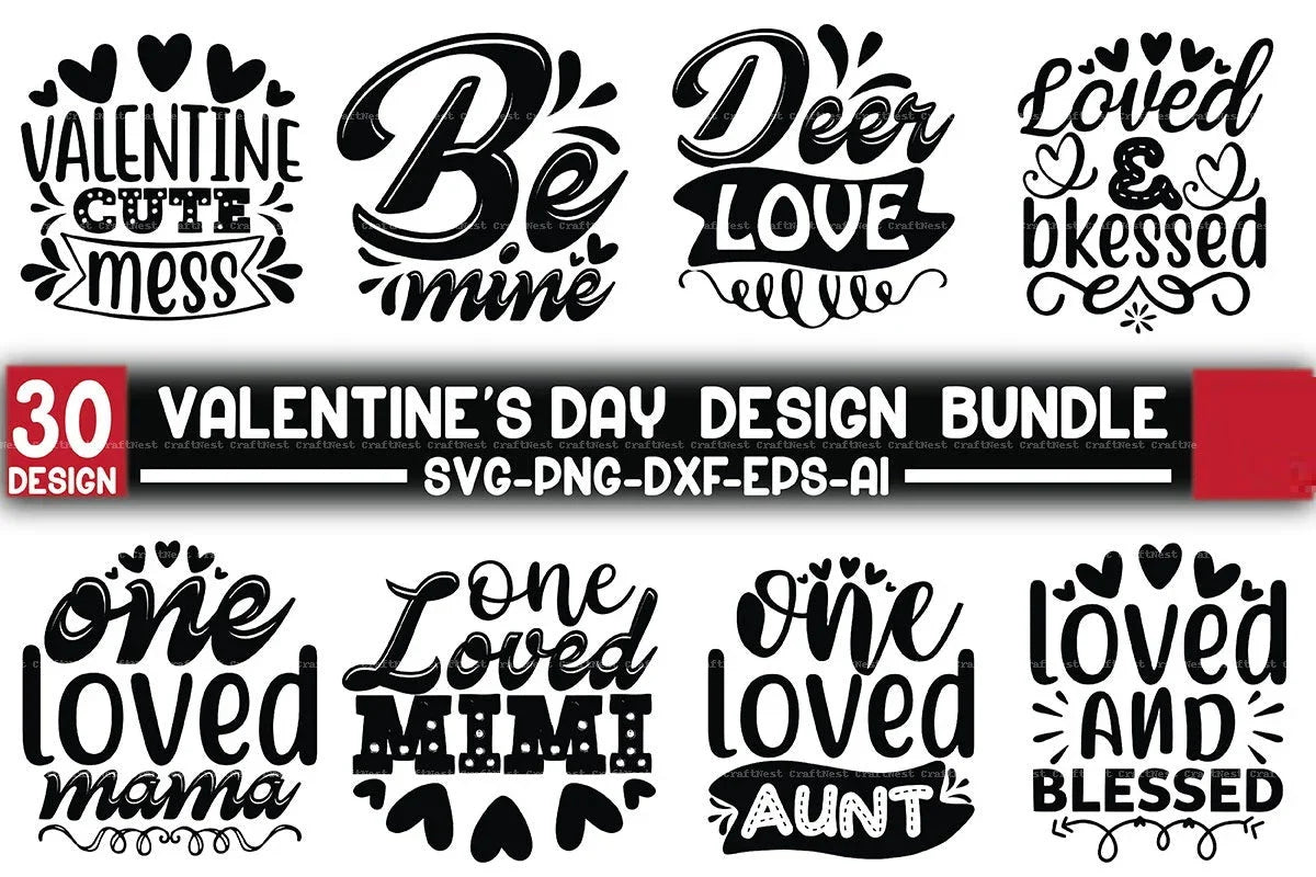 Valentine's Day SVG Bundle