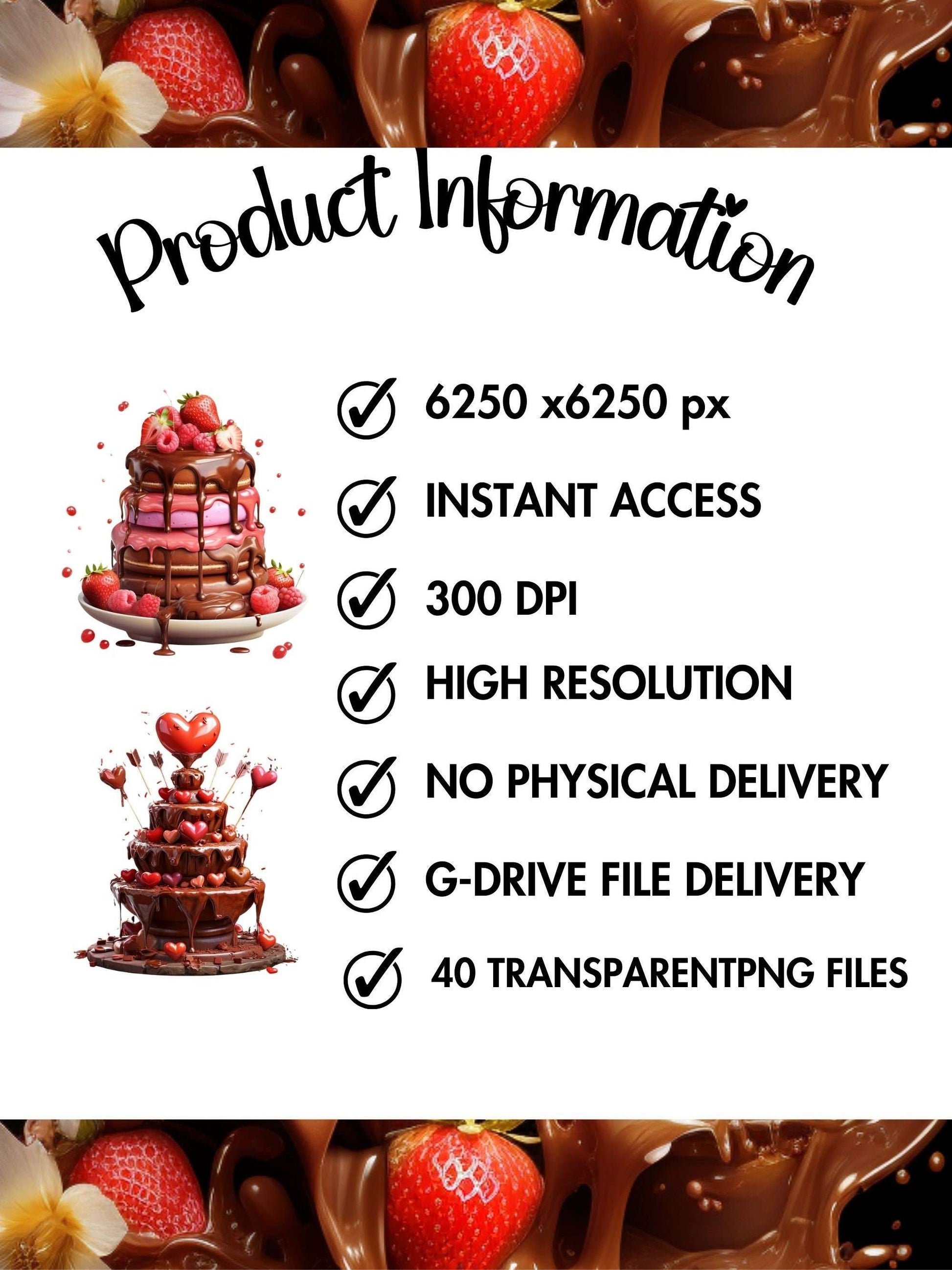 Chocolate Fondue Valentines Clipart - CraftNest - Digital Crafting and Art