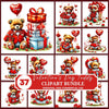 Valentines Day Teddy Clipart