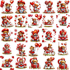Valentines Day Teddy Clipart - CraftNest - Digital Crafting and Art