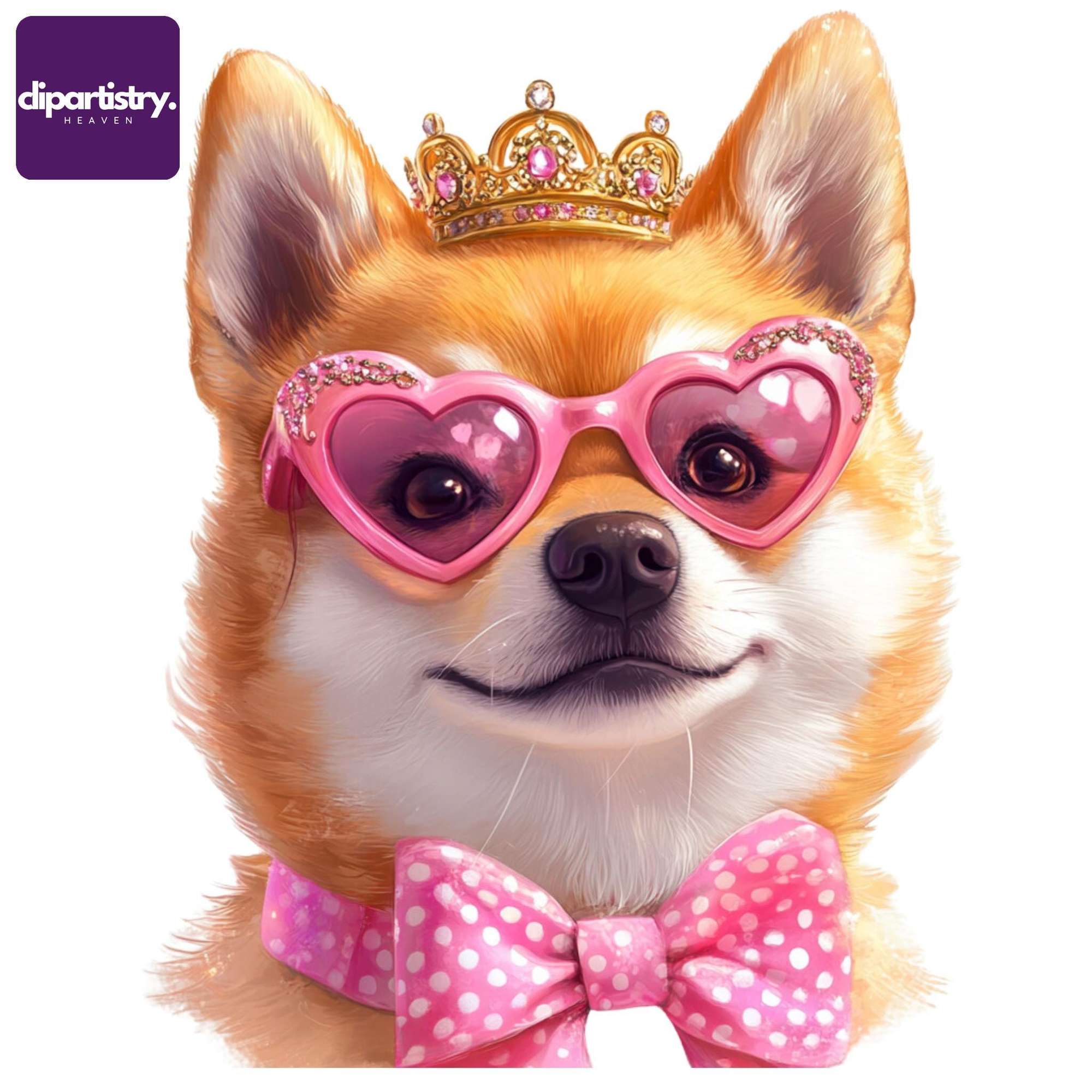 Valentine's Day Dog Coquette Clipart - CraftNest - Digital Crafting and Art