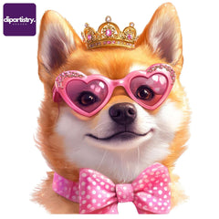 Valentine's Day Dog Coquette Clipart - CraftNest - Digital Crafting and Art