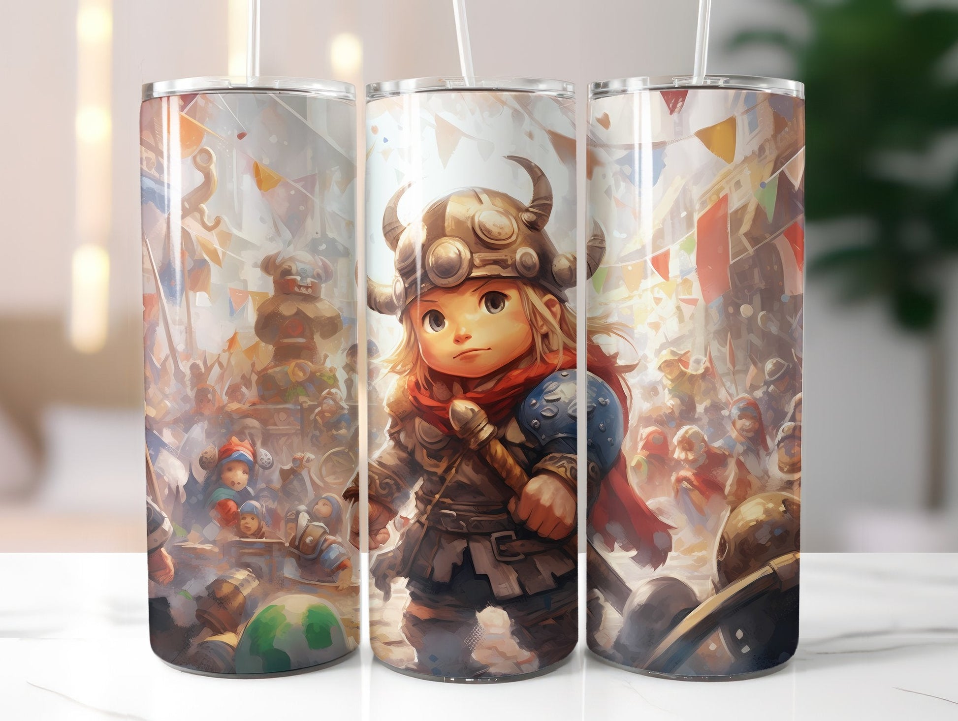 Cute Viking Tumbler Wrap - CraftNest