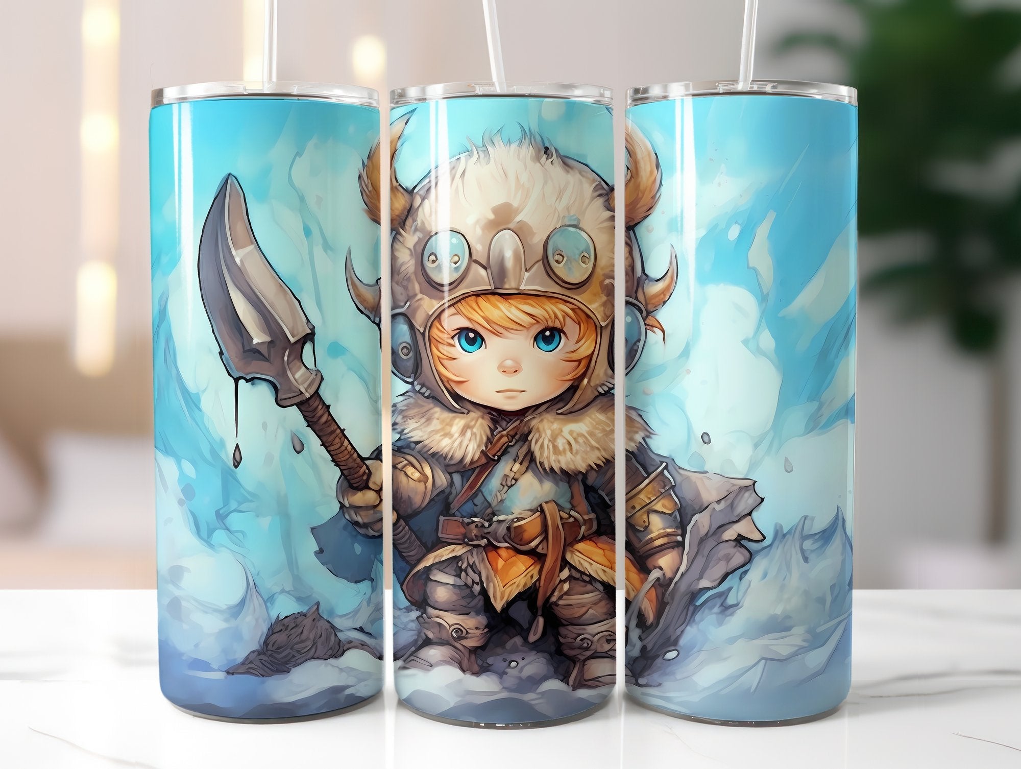 Cute Viking Tumbler Wrap - CraftNest