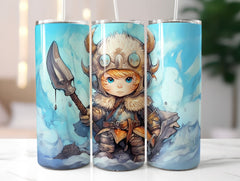 Cute Viking Tumbler Wrap - CraftNest