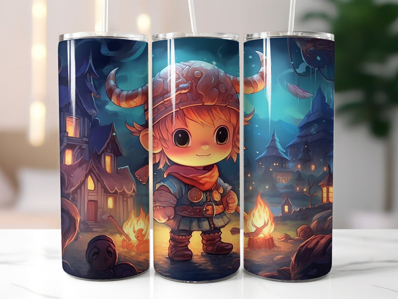 Cute Viking Tumbler Wrap - CraftNest