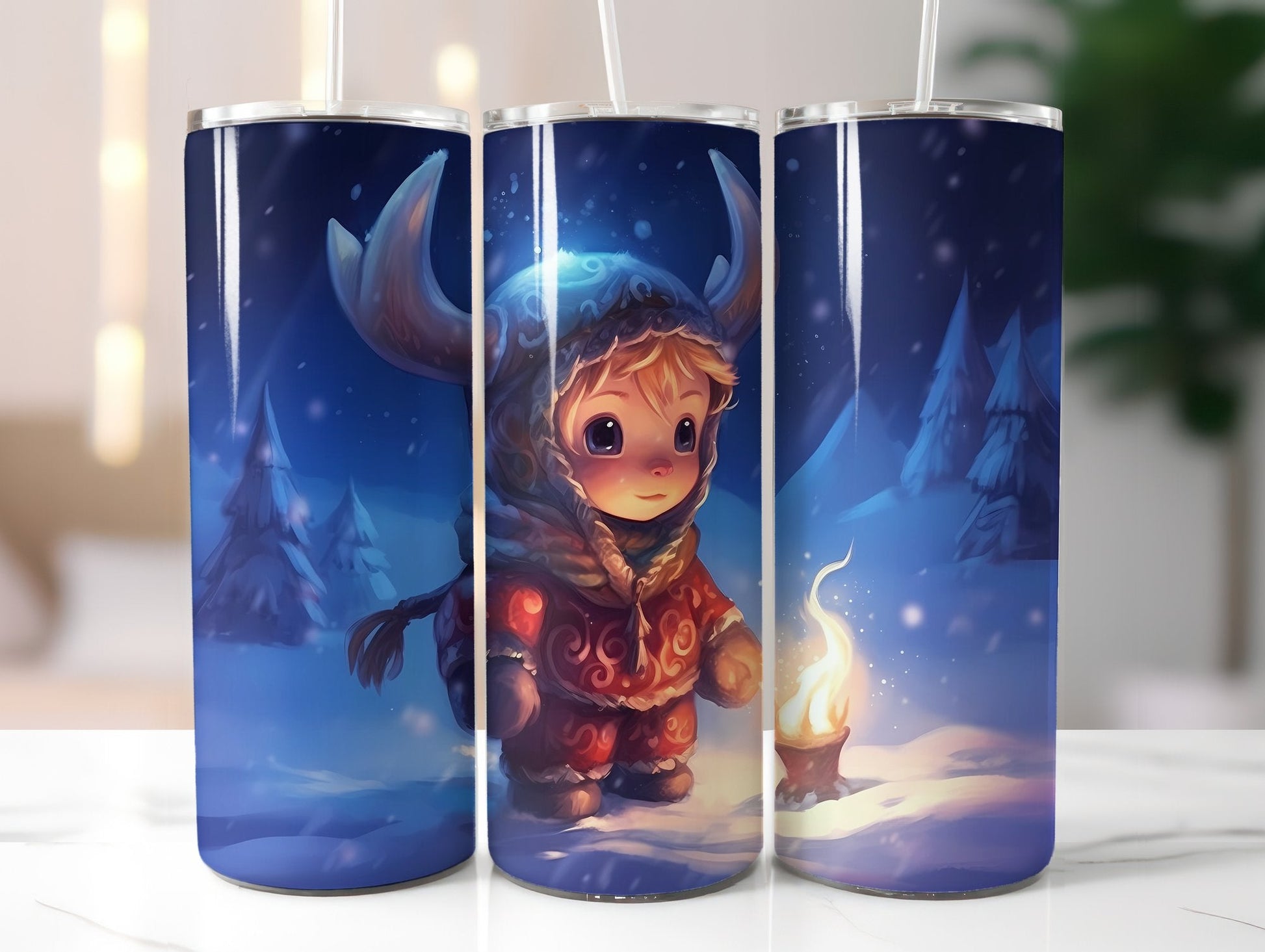 Cute Viking Tumbler Wrap - CraftNest
