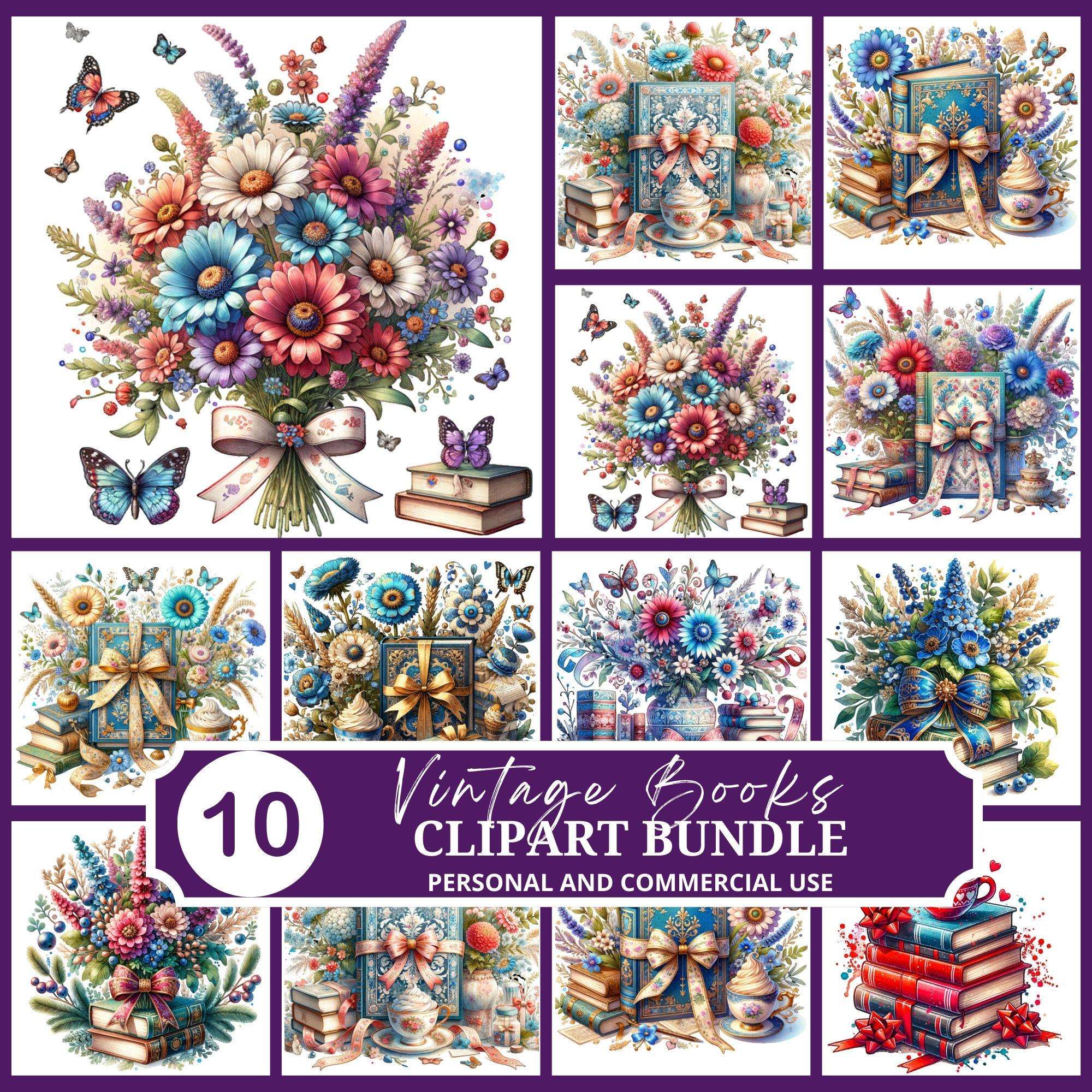 Books Clipart - CraftNest - Digital Crafting and Art