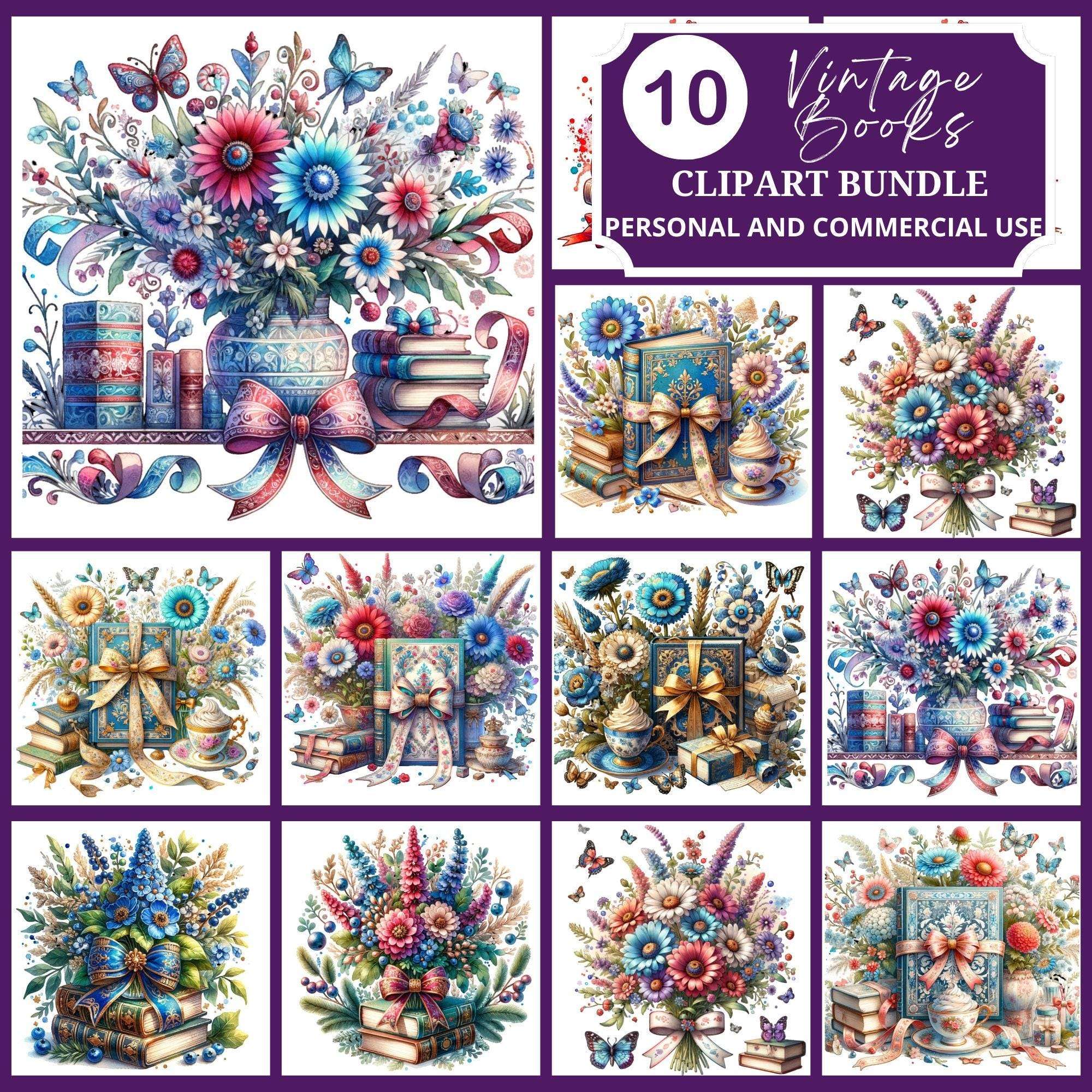 Books Clipart - CraftNest - Digital Crafting and Art