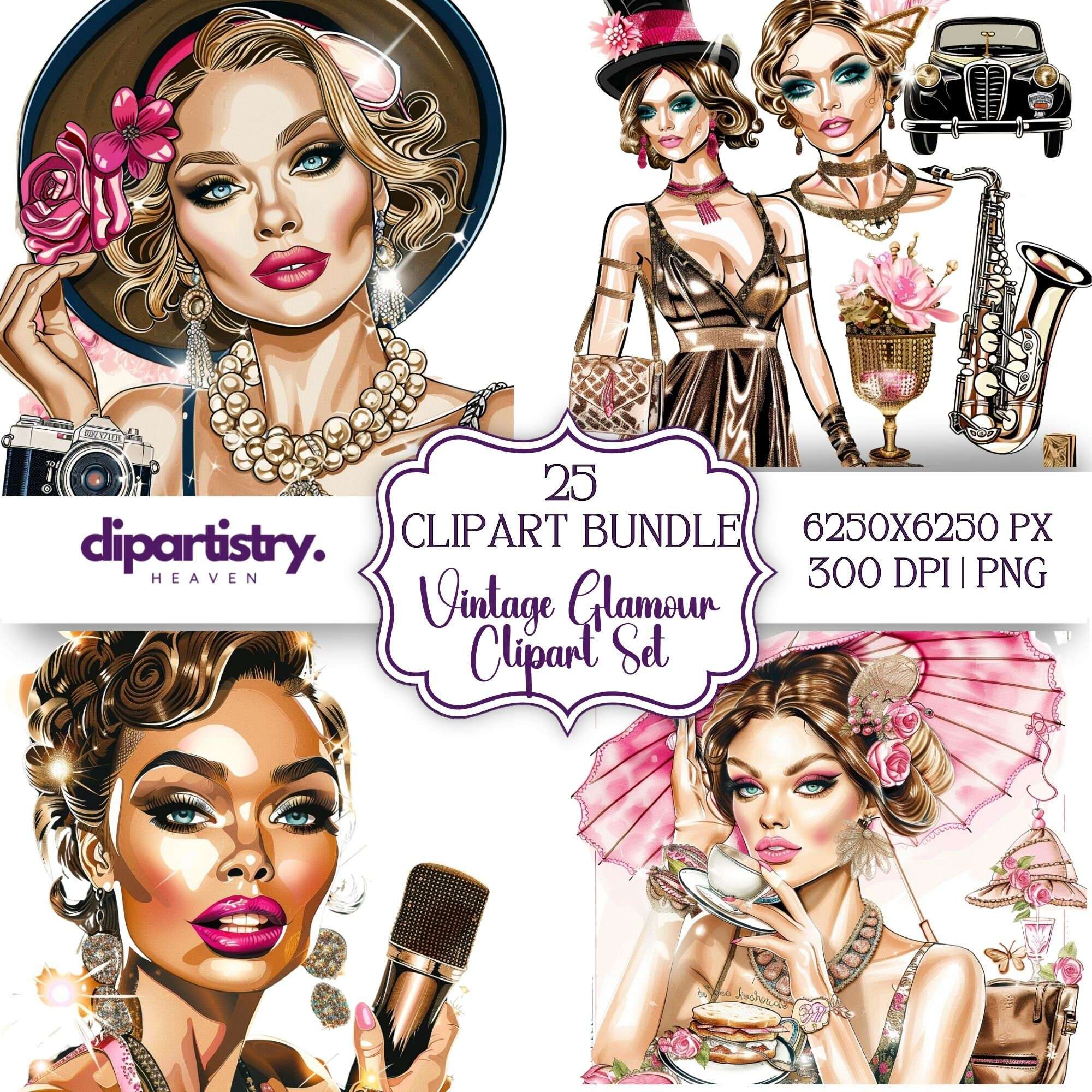 Glamour Clipart - CraftNest - Digital Crafting and Art