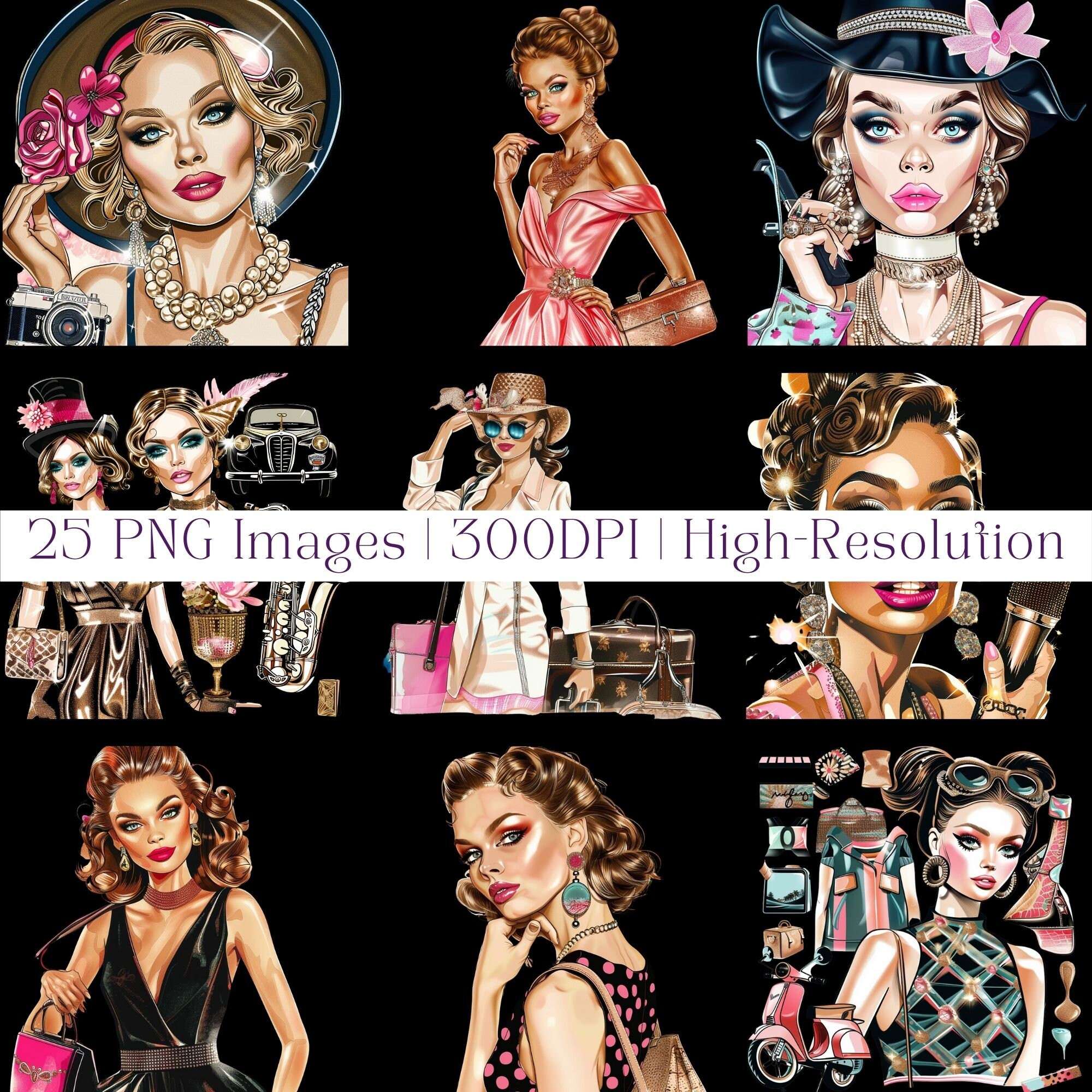 Glamour Clipart - CraftNest - Digital Crafting and Art