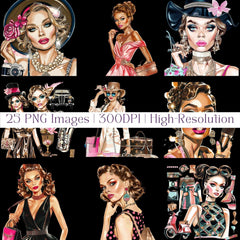 Glamour Clipart - CraftNest - Digital Crafting and Art