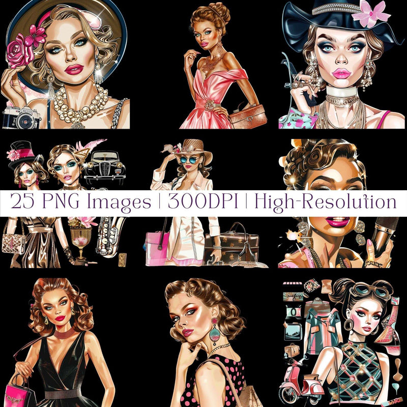 Glamour Clipart - CraftNest - Digital Crafting and Art