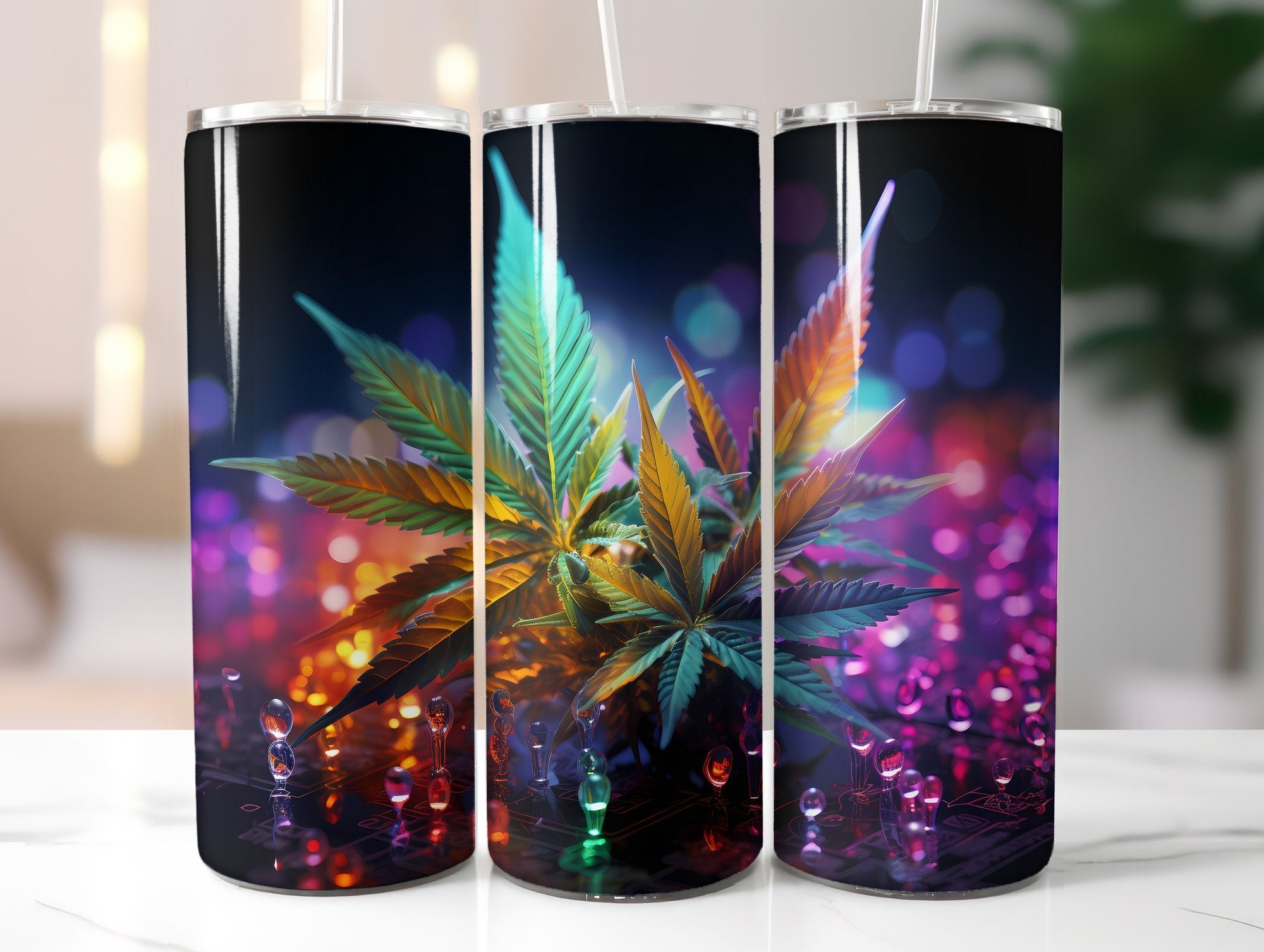 Vivid Cannabis Tumbler Wrap - CraftNest