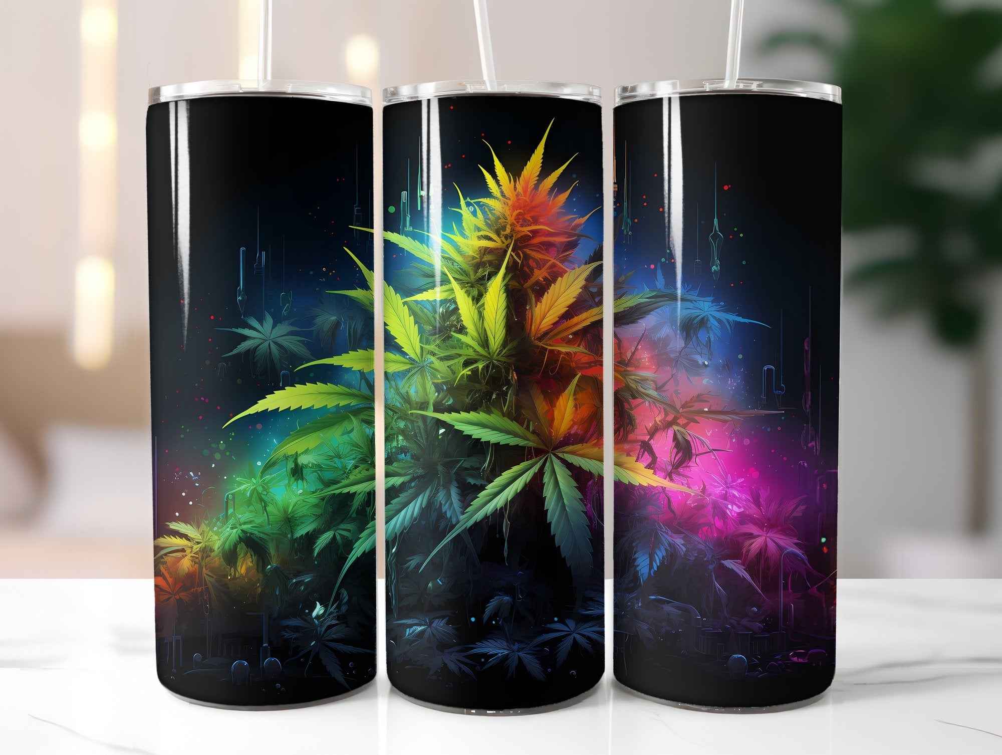 Vivid Cannabis Tumbler Wrap - CraftNest