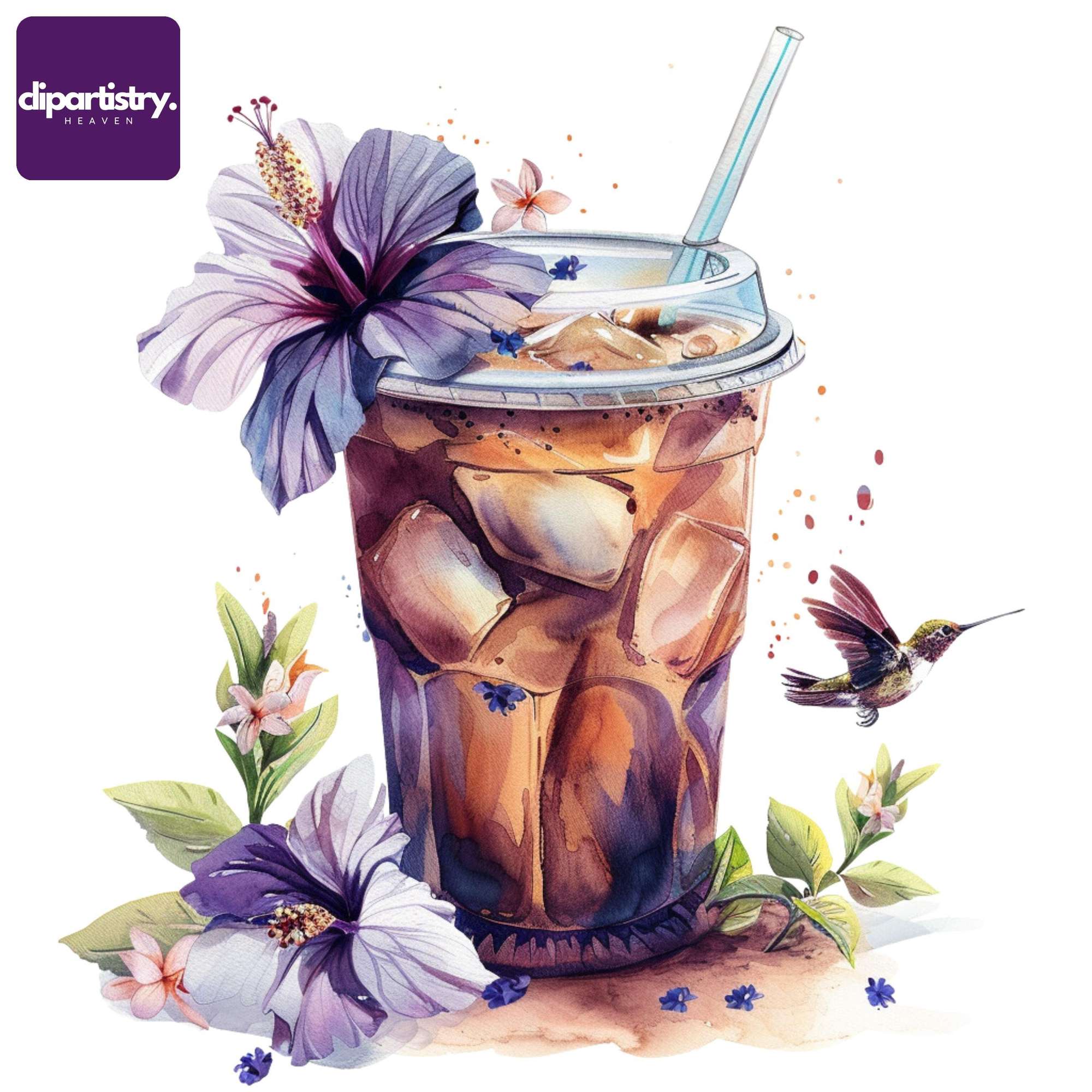 Iced Coffee Food Clipart - CraftNest - Digital Crafting and Art
