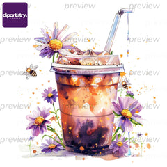 Iced Coffee Food Clipart - CraftNest - Digital Crafting and Art