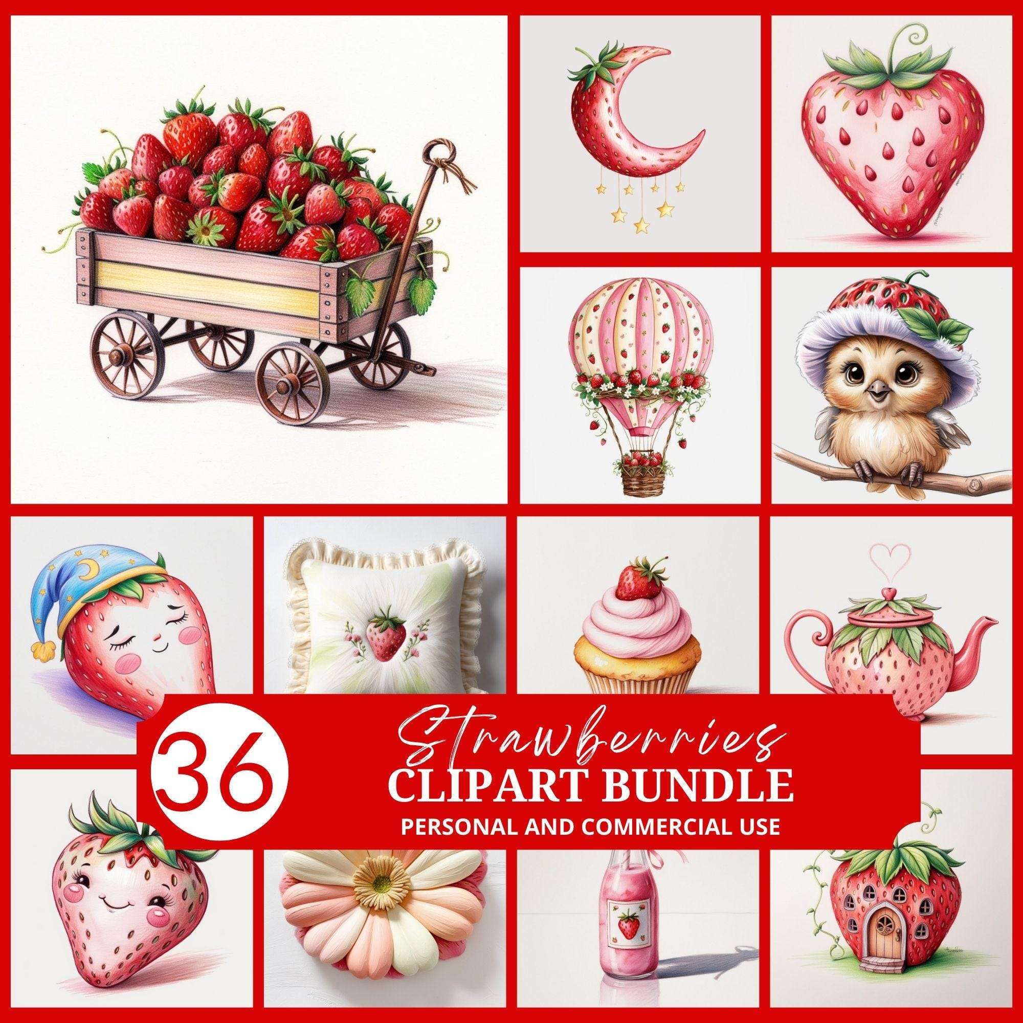 Strawberry Berry Clipart - CraftNest - Digital Crafting and Art