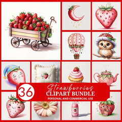 Strawberry Berry Clipart - CraftNest - Digital Crafting and Art