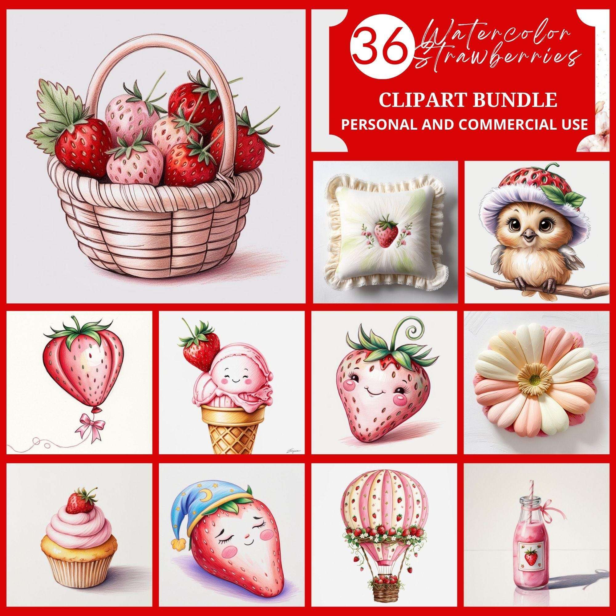 Strawberry Berry Clipart - CraftNest - Digital Crafting and Art