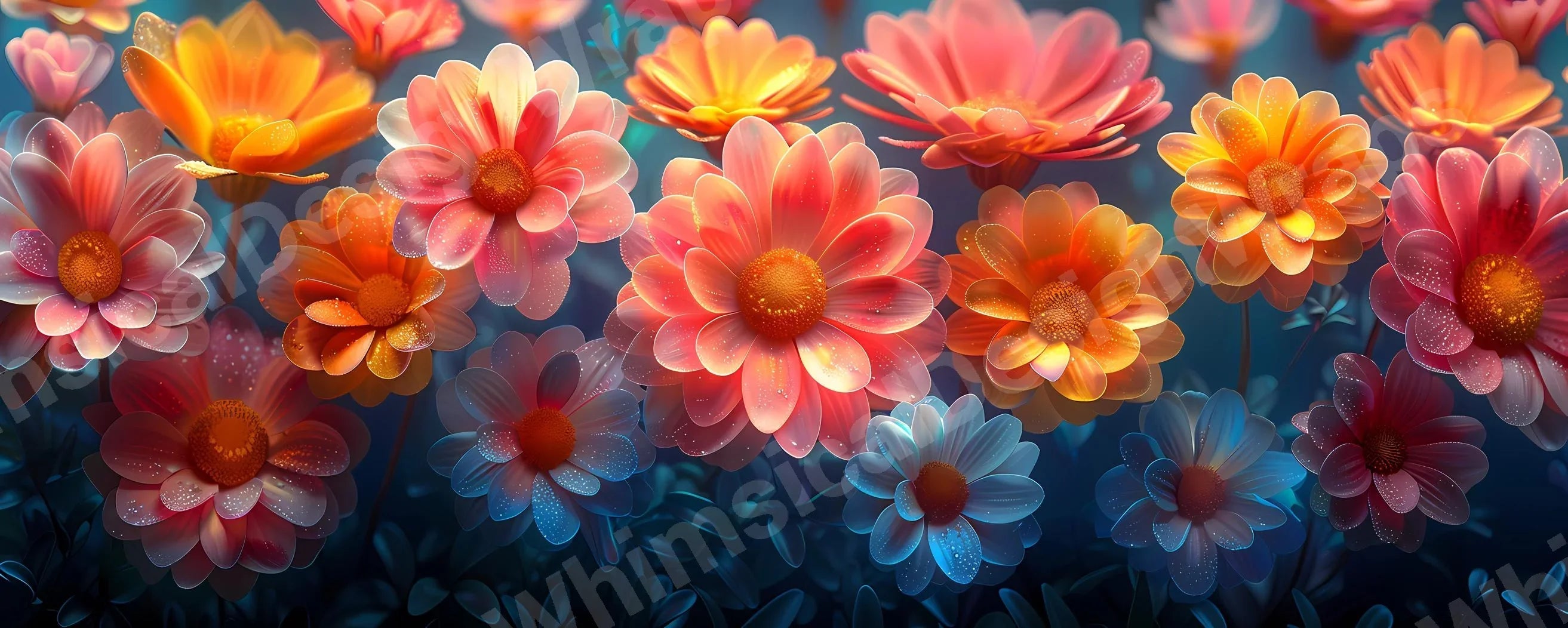 Flower Asters 5 Mug Wrap - CraftNest
