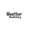 Weather Vocabulary Tracing Worksheets