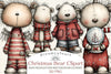 Whimsical Christmas Bear Clipart Bundle