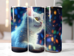 White Cats Tumbler Wrap - CraftNest